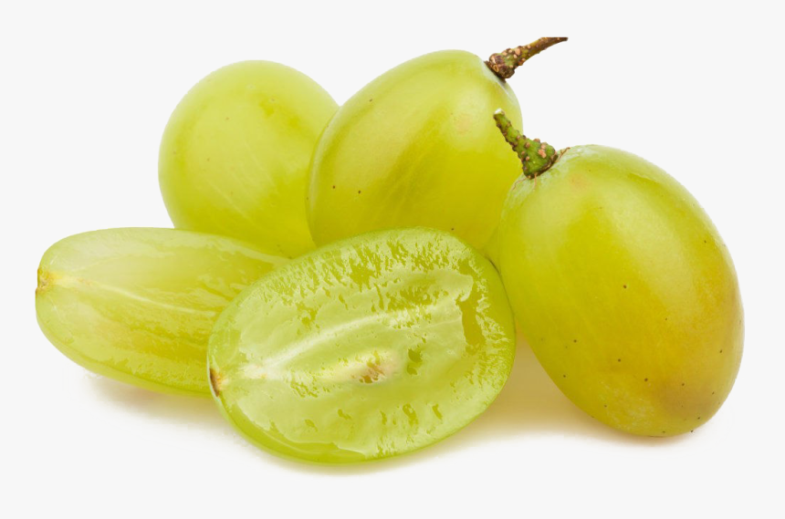 Green Grapes Transparent Png - Seedless Grapes Cut Open, Png Download