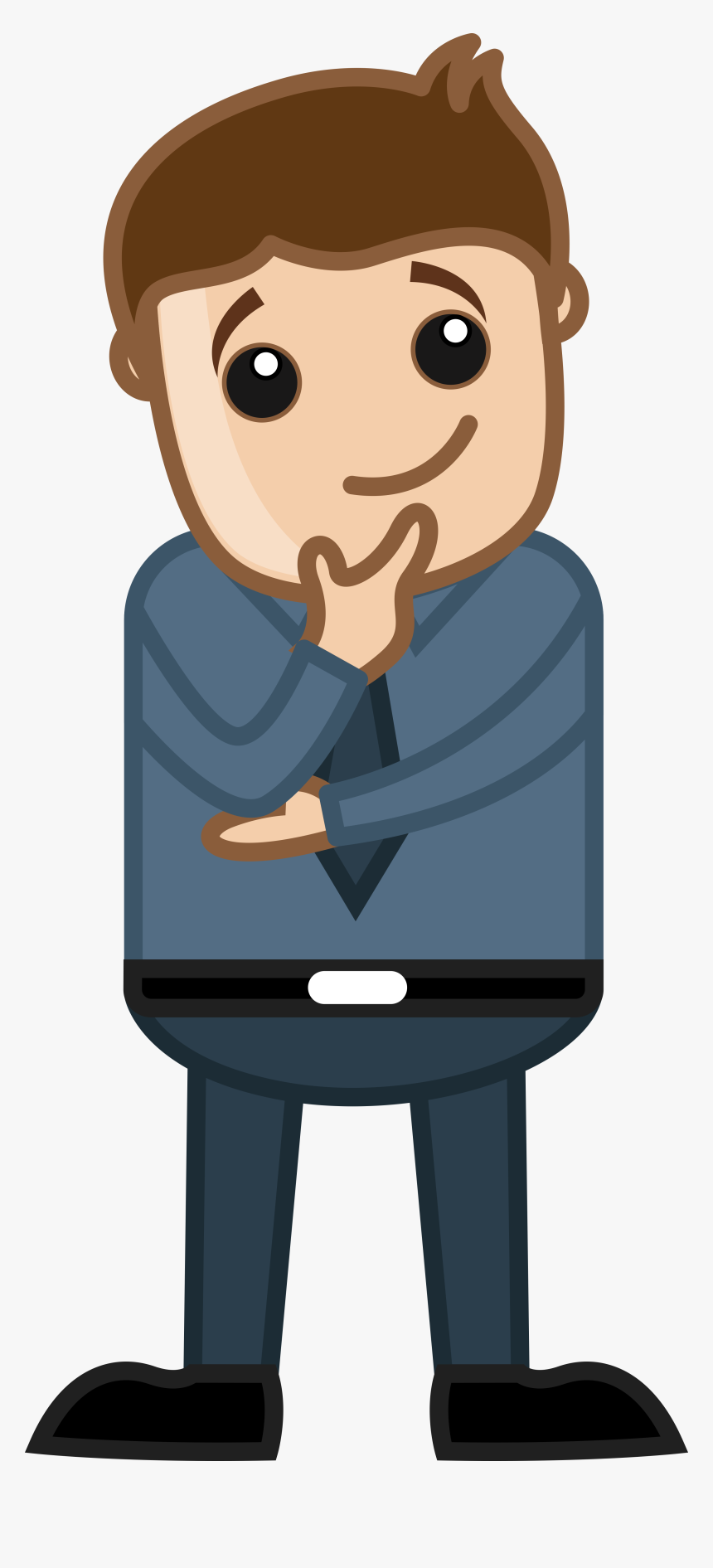 Is Document Scanning Legal And Recognised By The Courts - Cartoon Man Thinking, HD Png Download