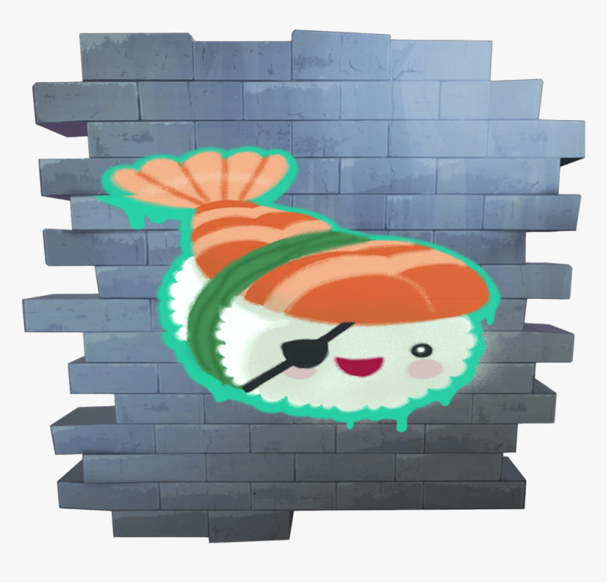 Sushi Spray - Pixels Royale Spray Fortnite, HD Png Download
