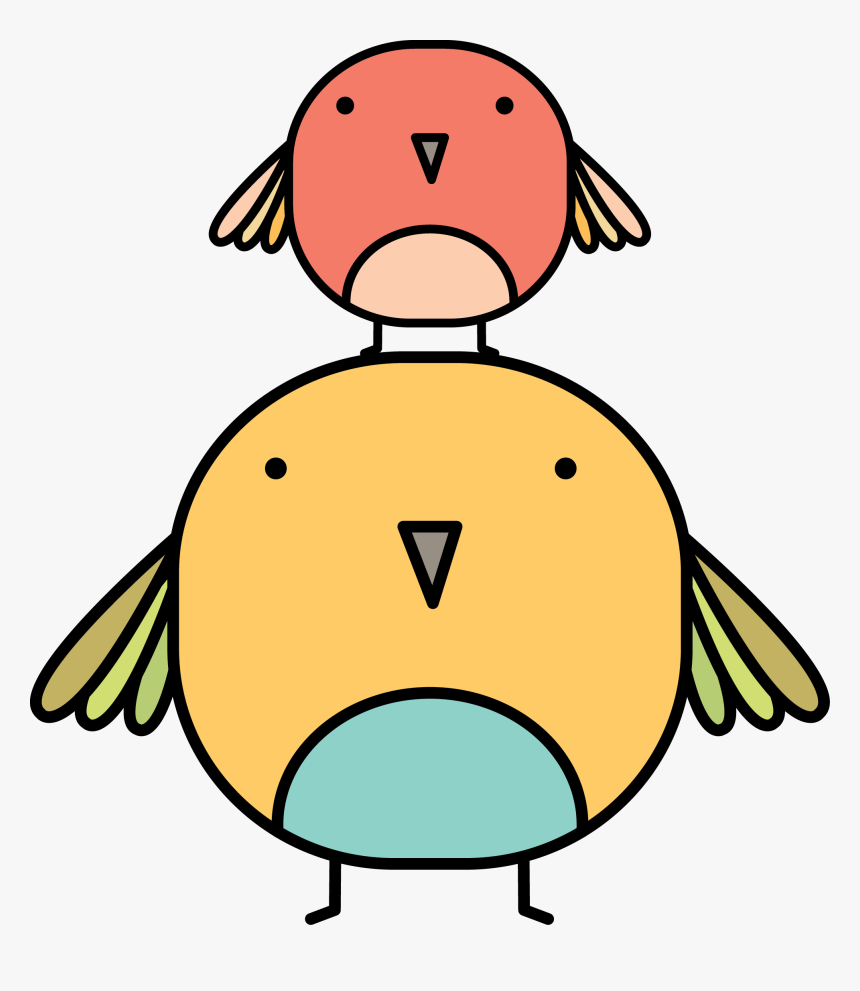 Birds ‿✿⁀○ Digital Stamps, Bird Cage, Clip - Smiley Face, HD Png Download