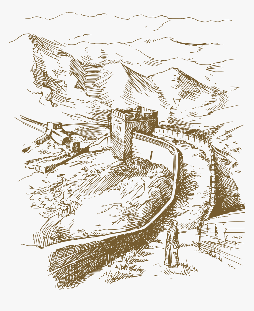 Great Wall Of China Illustration, HD Png Download