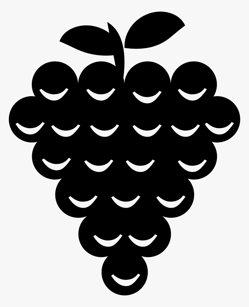 Bunch Of Grapes - Silueta De Una Uva, HD Png Download