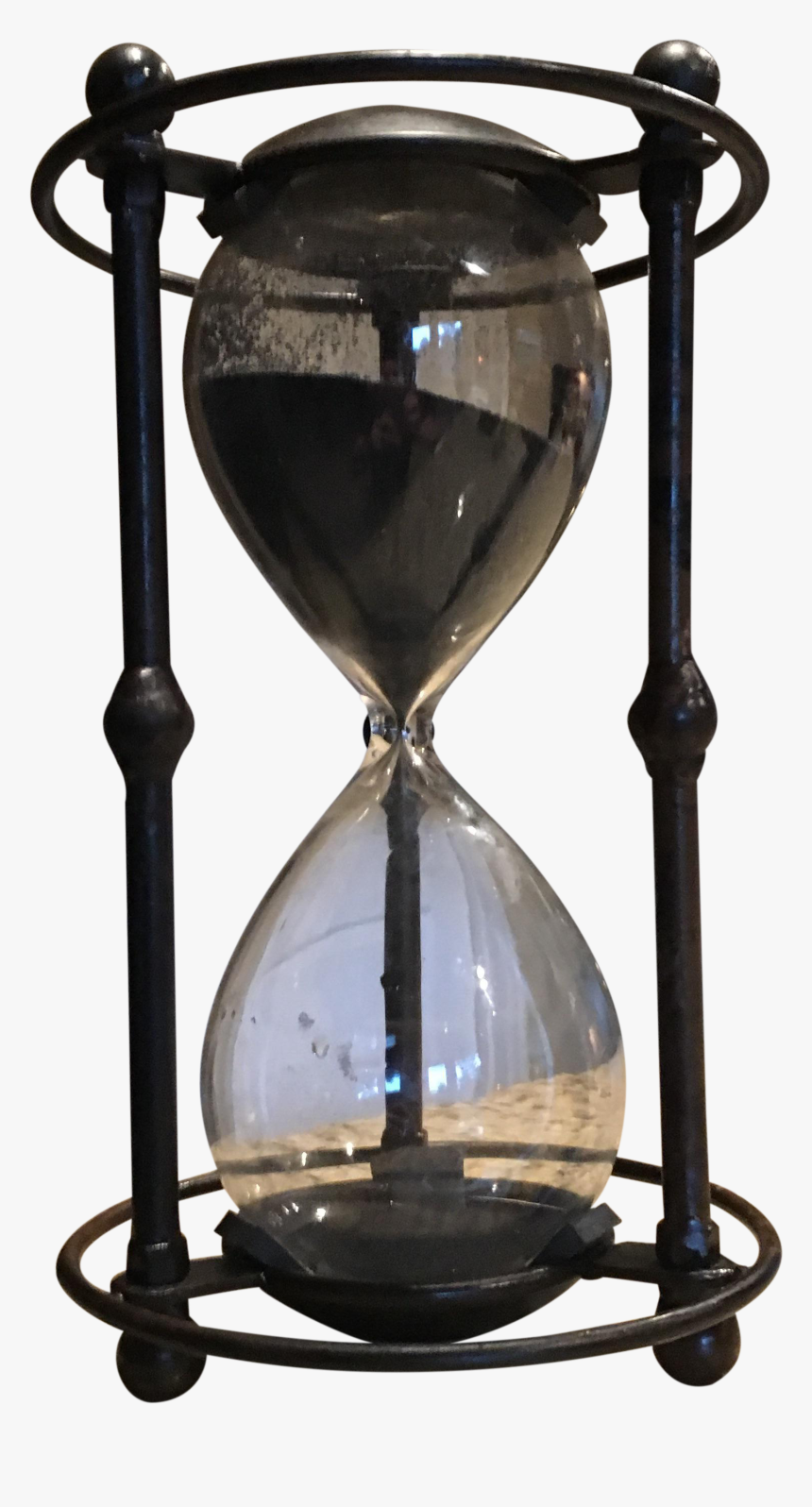 Vintage Steampunk Black Sand Hourglass - Black Sand Hourglass, HD Png Download