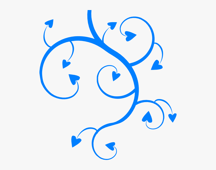 Download Blue Hearts Swirls Leaves Svg Clip Arts Pink And Grey Border Hd Png Download Transparent Png Image Pngitem