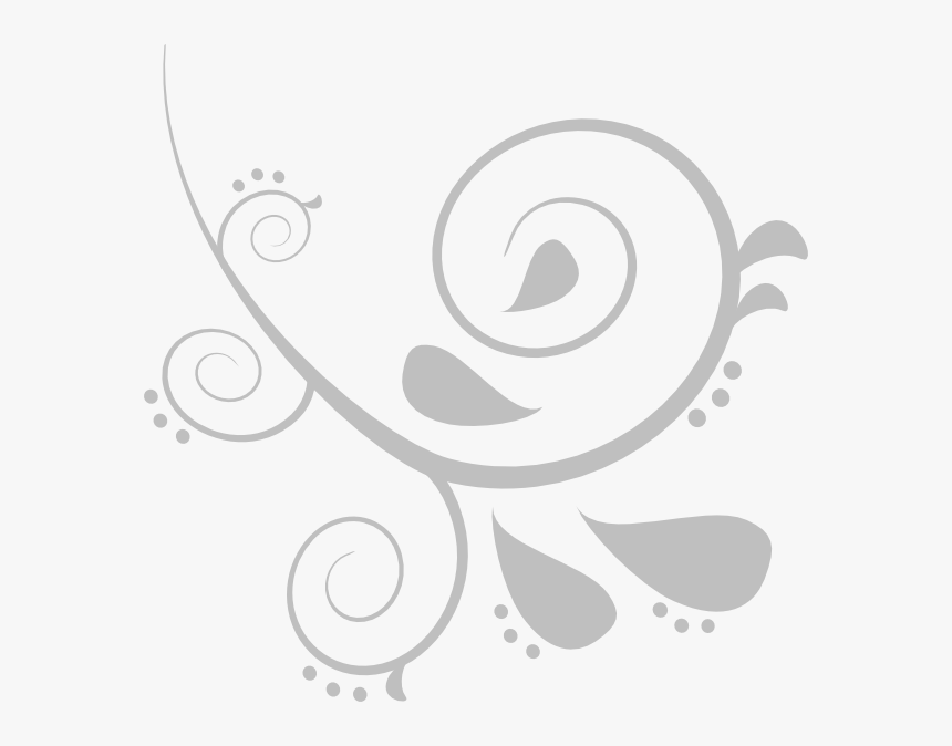 Ornament Clipart Swirl - Floral Swirl Vector Png, Transparent Png
