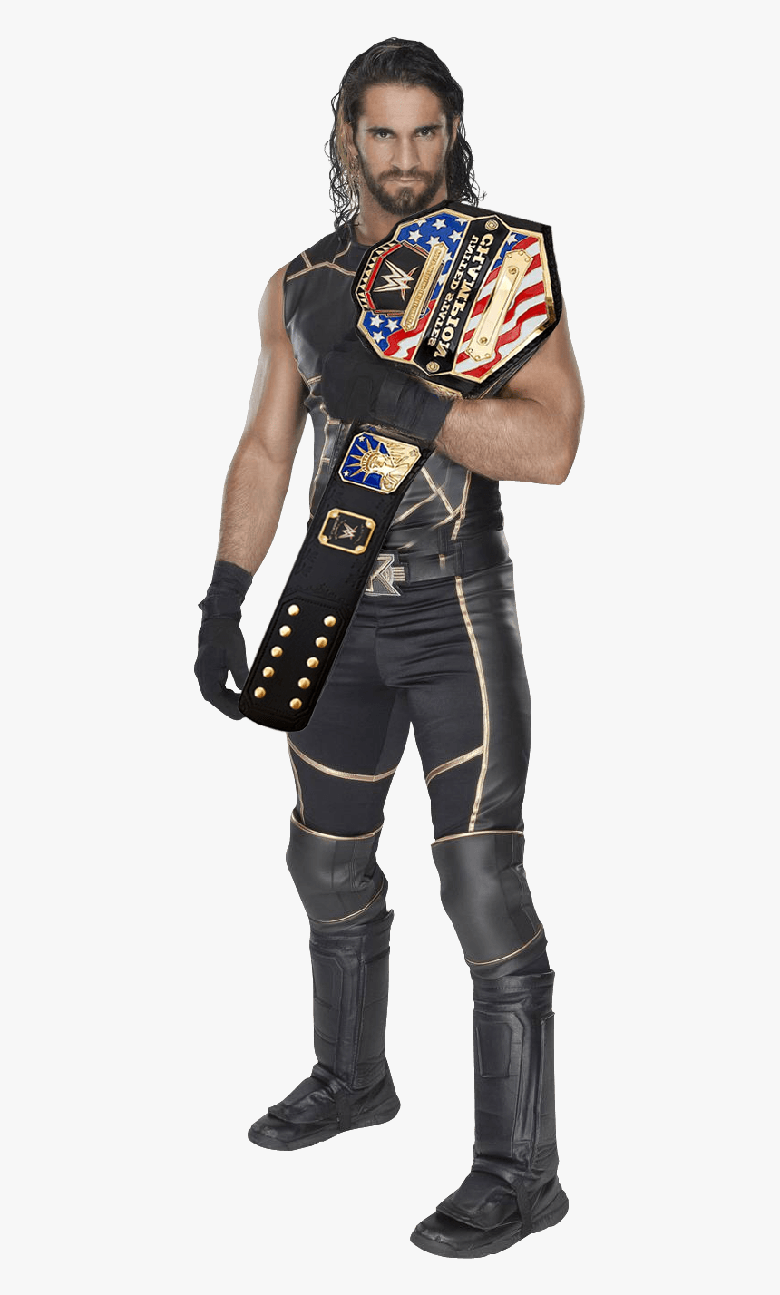 Seth Rollins Belt Shoulder - Seth Rollins Black And Gold, HD Png Download