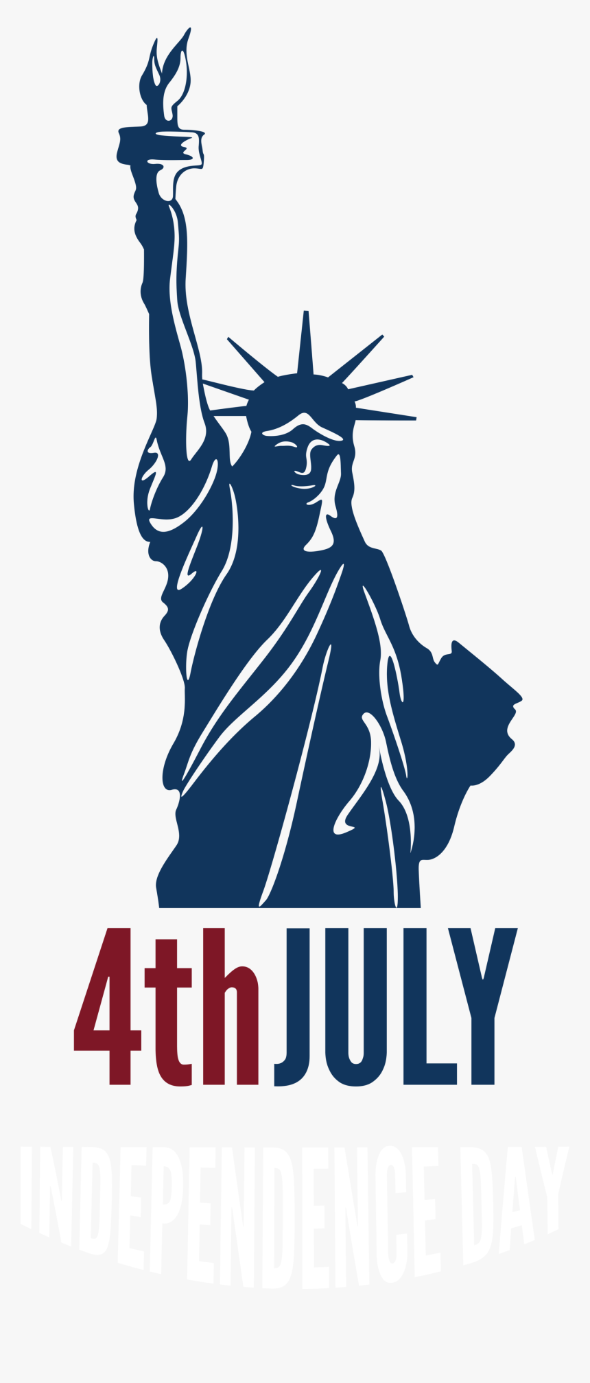 4th July Independence Day With Statue Of Liberty Png - Statue Of Liberty Or Terrorism, Transparent Png