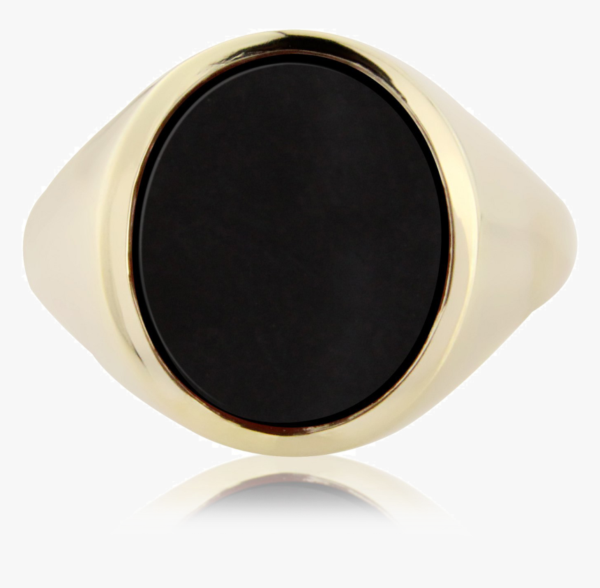 Stone Set Oval Signet Ring - Ring, HD Png Download