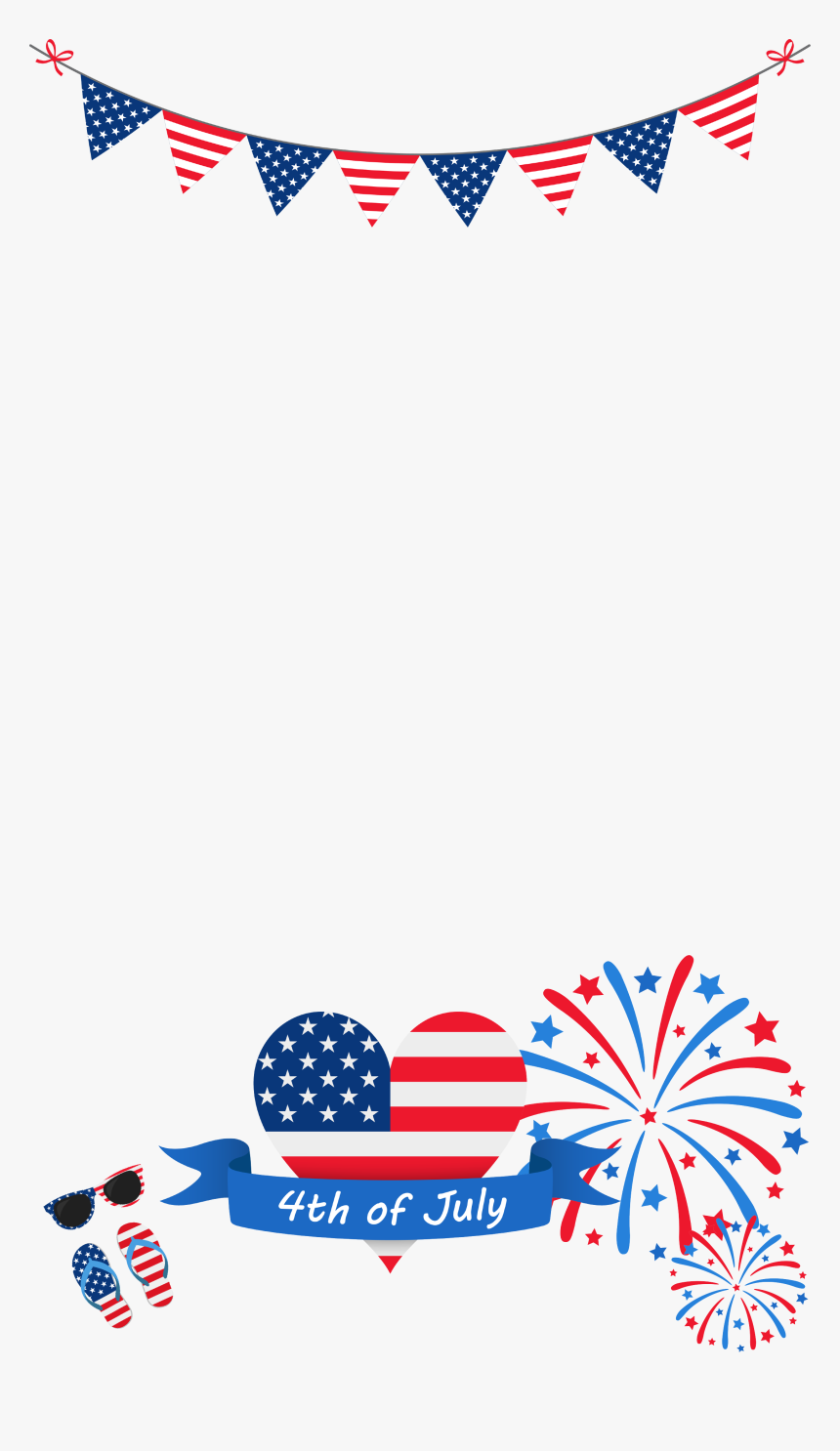 Fourth Of July Snapchat Filter, HD Png Download