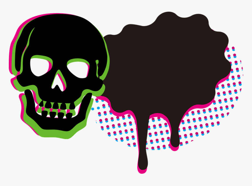 Sticker, Balloon, Notes, Effects, Skull, Cartoon - Illustration, HD Png Download