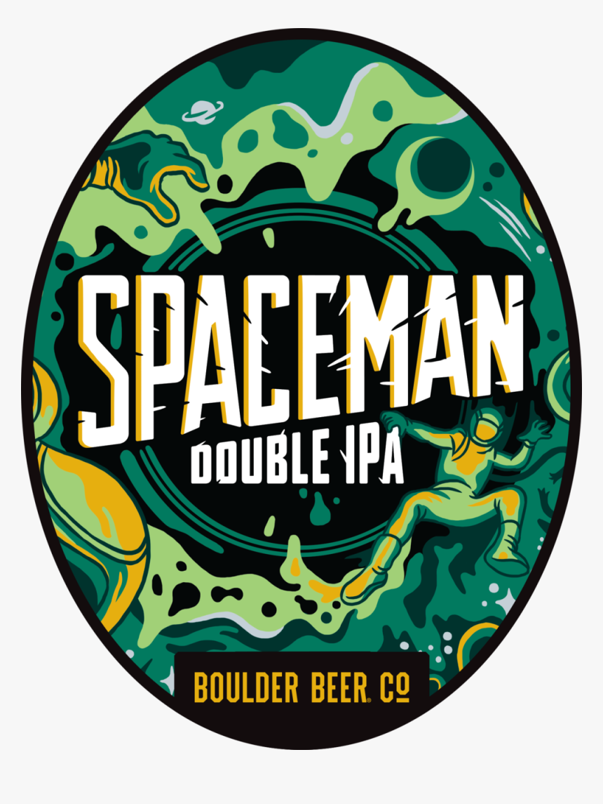 3 Boulder Beer Spaceman Oval - Spaceman Ipa Boulder Brewing, HD Png Download