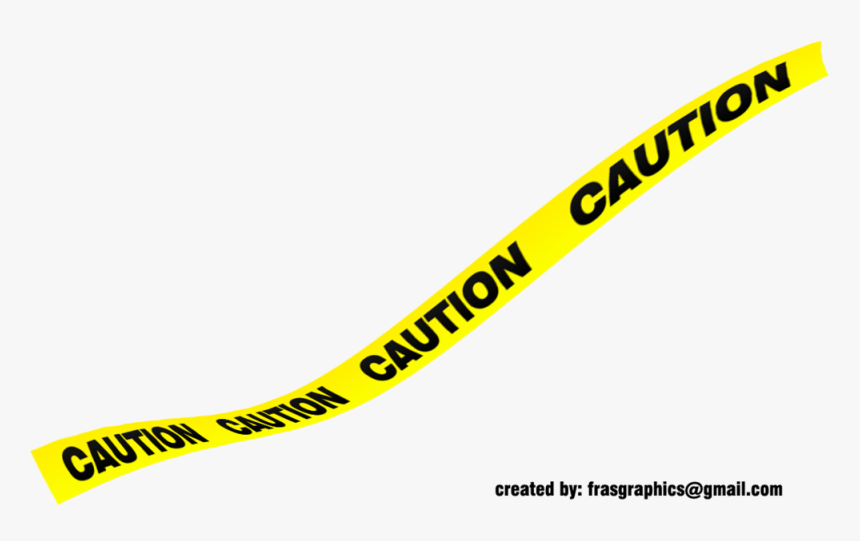 Black And Yellow Tape - Police Tape Black And Yellow, HD Png Download