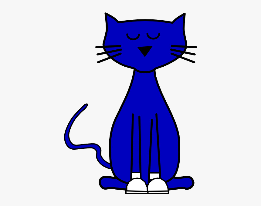 Pete The Cat Kitten Small To Medium Sized Cats Whiskers - Red Cat Clip Art, HD Png Download