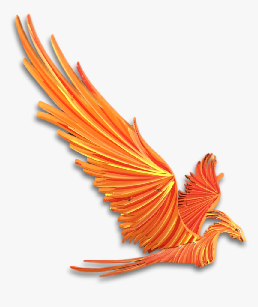 Orange Phoenix Flying Mobile - Phoenix Flying Png, Transparent Png
