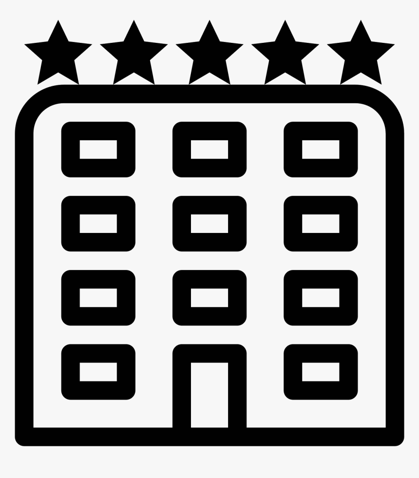 Clip Art Hotel Png - 5 Star Hotel Icon, Transparent Png