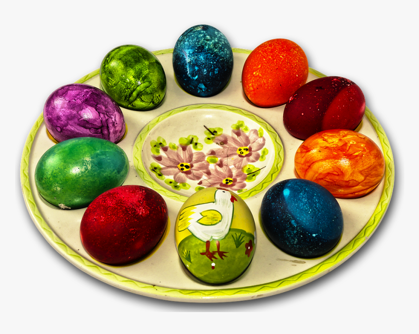 Easter Plate, Easter Decoration, Easter Eggs, Egg, HD Png Download