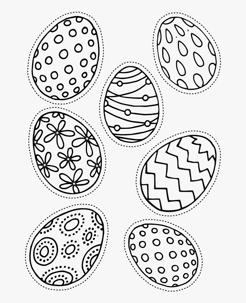 Color My Easter Eggs - Easter Eggs Stamp, HD Png Download