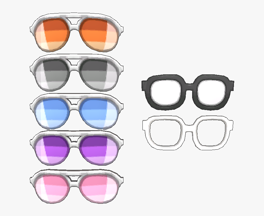 Clipart Sunglasses Horn Rimmed Glass - Pokemon Sun And Moon Glasses, HD Png Download