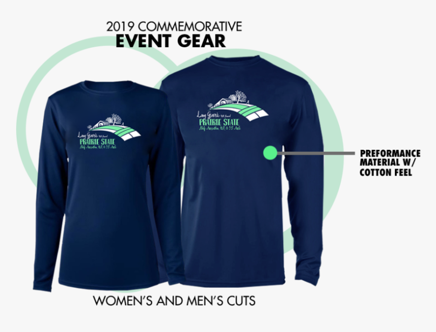 Prairie State Half Marathon & 10k Of Long Grove - Long-sleeved T-shirt, HD Png Download