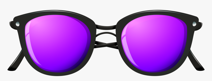 Glasses Clipart Purple - Purple Glasses Clipart Transparent, HD Png Download