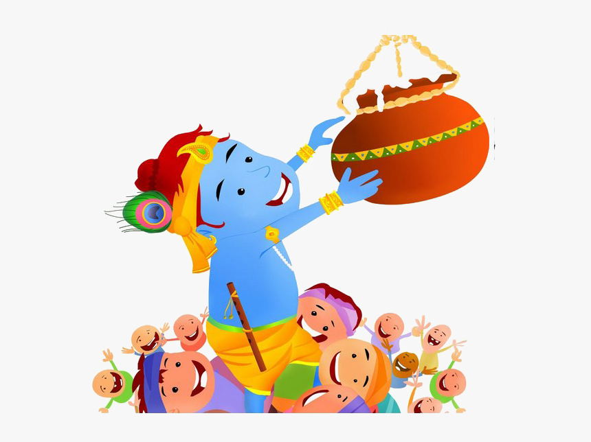 Krishna Janmashtami Png Photo - Krishna Janmashtami Dahi Handi, Transparent Png