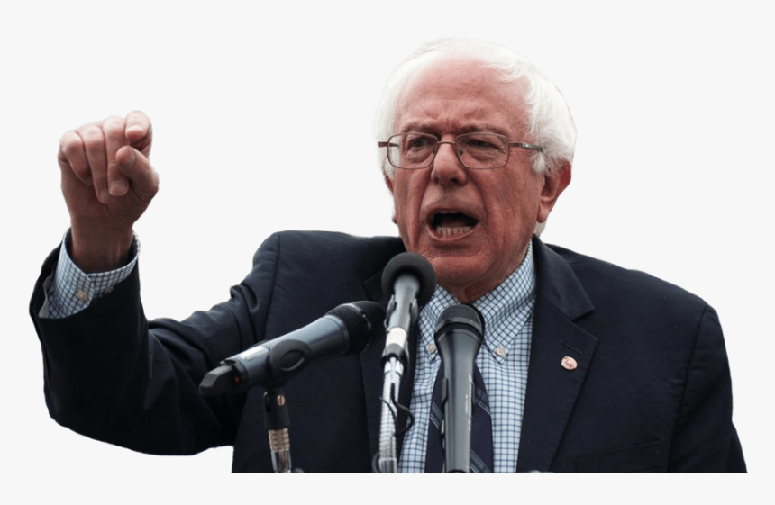 Bernie Sanders Speaking - Bernie Sanders White Background, HD Png Download