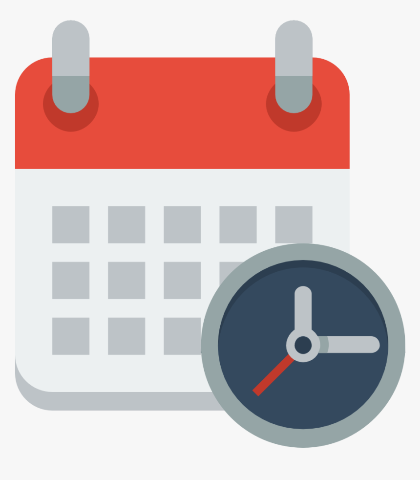 Calendar Clock Icon - Date N Time Icon, HD Png Download