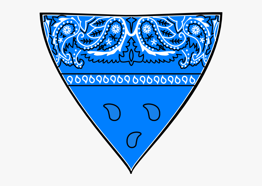 Blue Bandana Svg Clip Arts - Transparent Background Bandana Clipart, HD Png Download