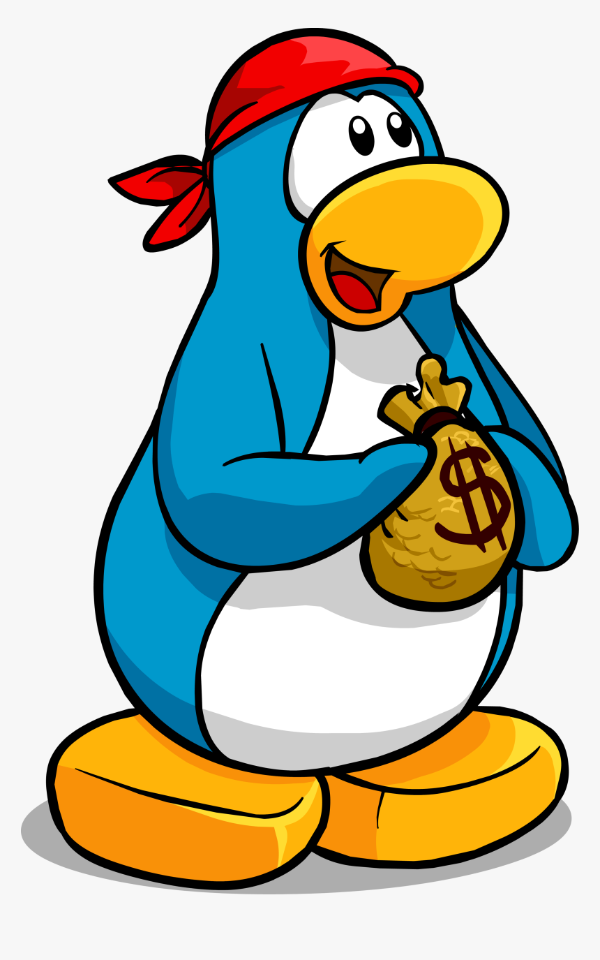 Coins Clipart Pirate - Club Penguin Pirate Bandana, HD Png Download