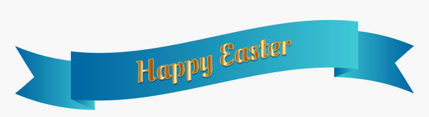 Blue Happy Easter Banner Png Clip Art Image - Happy Easter Png ...