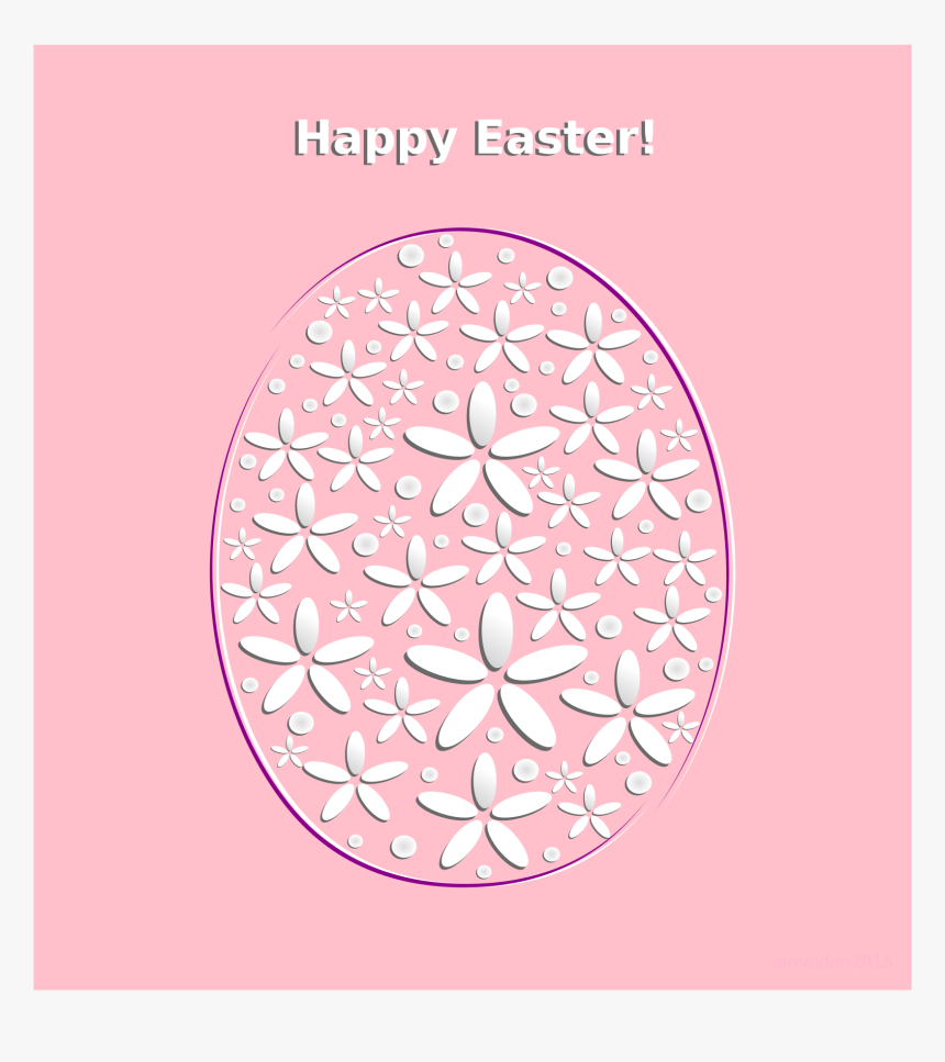 Happy Easter Clip Arts - Circle, HD Png Download