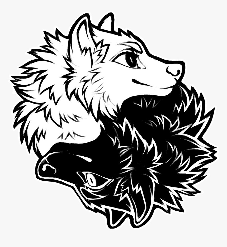 Wolf Yin And Yang, HD Png Download