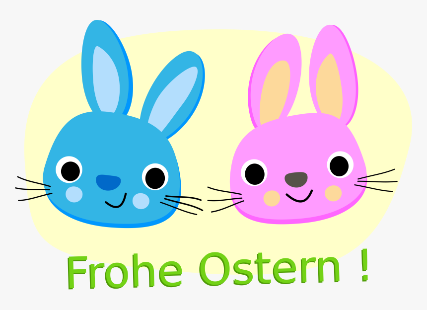 Rabbit Happy Easter - Happy Easter Rabbit, HD Png Download