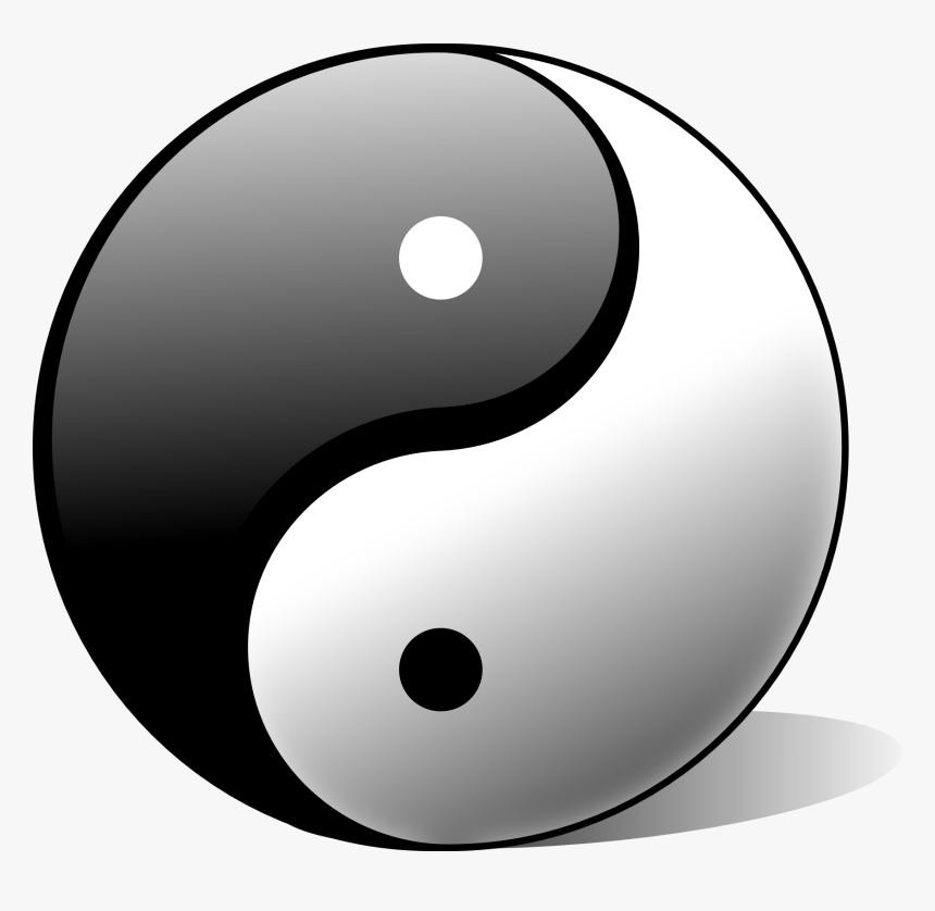 Tai Chu Yin Yang - Black And White Ball Meaning, HD Png Download
