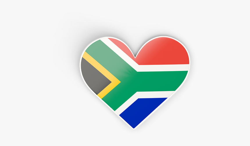 Download Flag Icon Of South Africa At Png Format - Transparent South Africa Flag Heart, Png Download