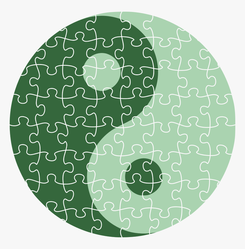 Yin Yang Jigsaw - Circle, HD Png Download