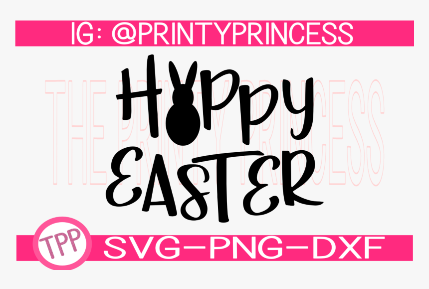 Happy Easter Svg Design File Svg Png Dxf Example Image - Graphic Design, Transparent Png