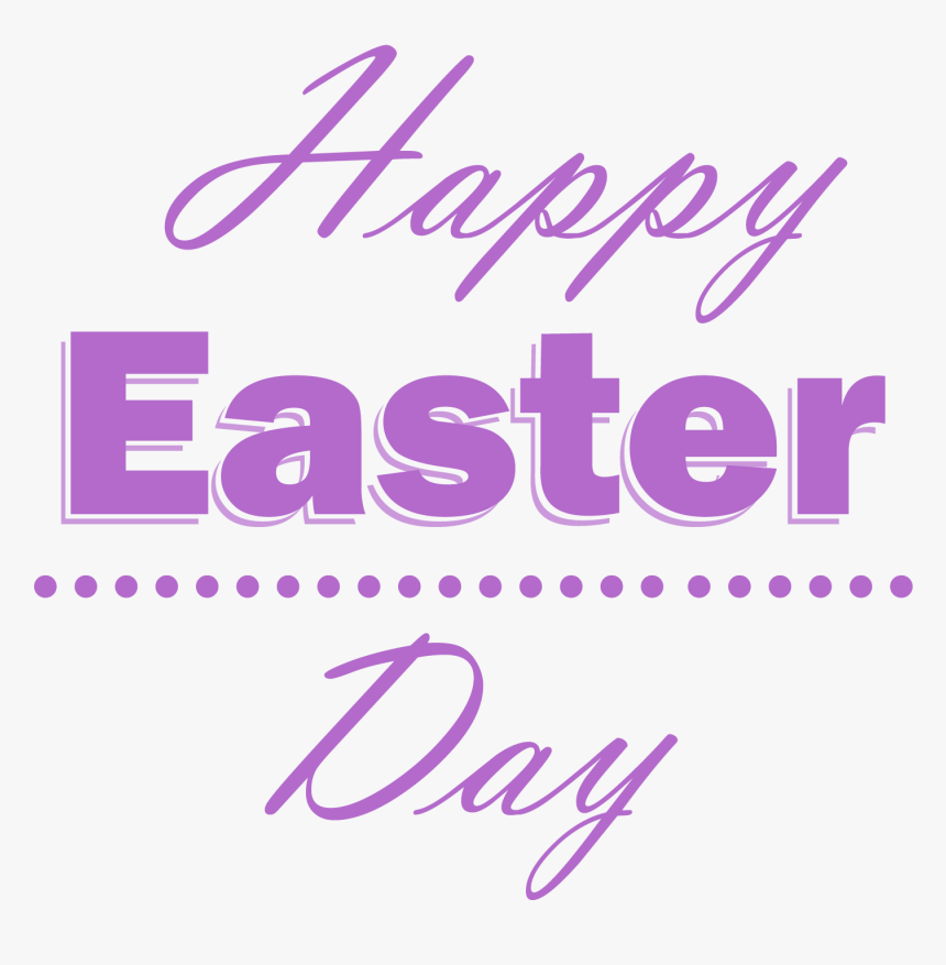 Happy Easter Day Png Picture - Calligraphy, Transparent Png