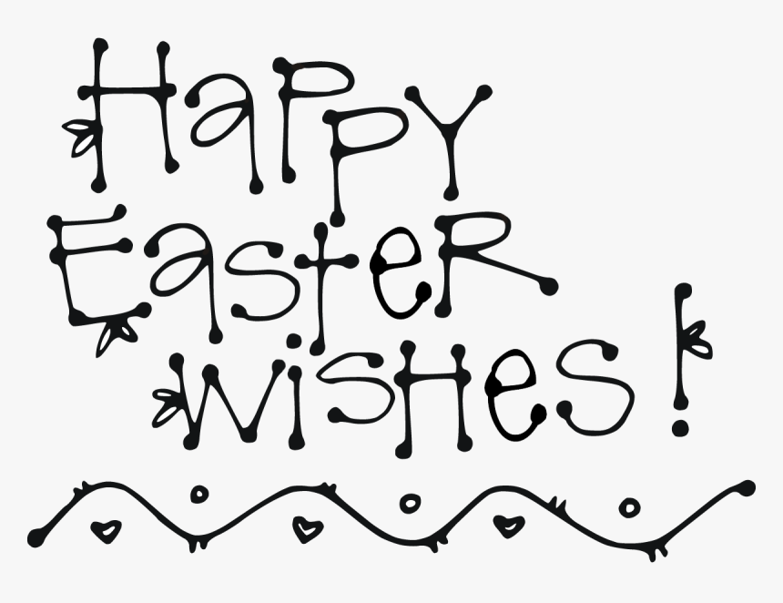 Transparent Free Easter Clipart - Calligraphy, HD Png Download
