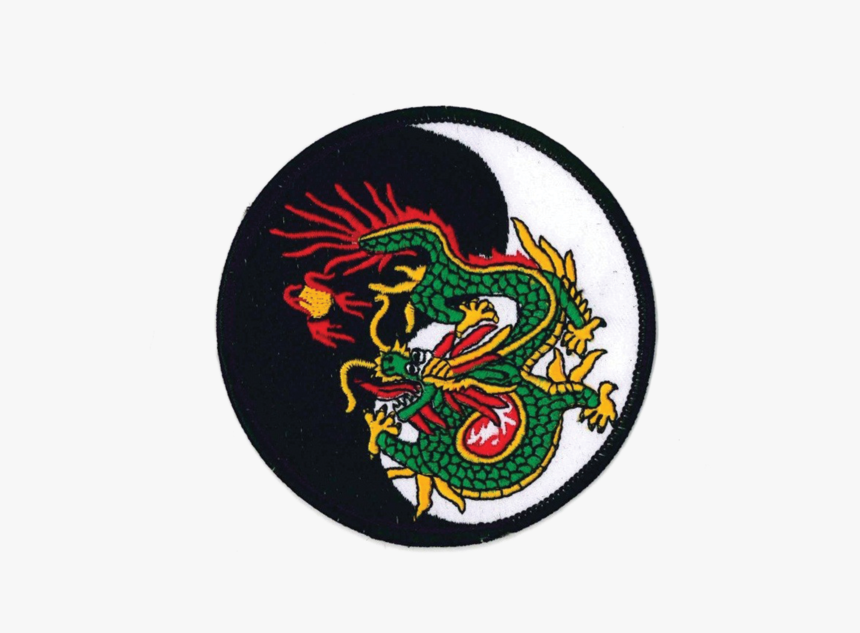 1273 Yin Yang Dragon Patch 4 - Jiu Jitsu Yin Yang, HD Png Download