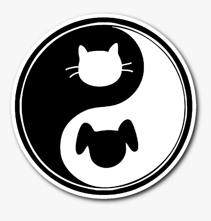 Yin Yang Cat Dog, HD Png Download