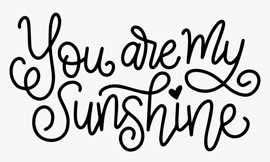 Transparent Lashes Clipart - You Are My Sunshine Png, Png Download