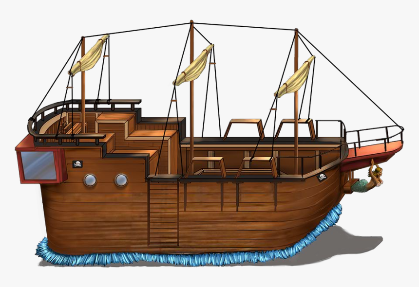 Pirate Ship Float - Junk, HD Png Download