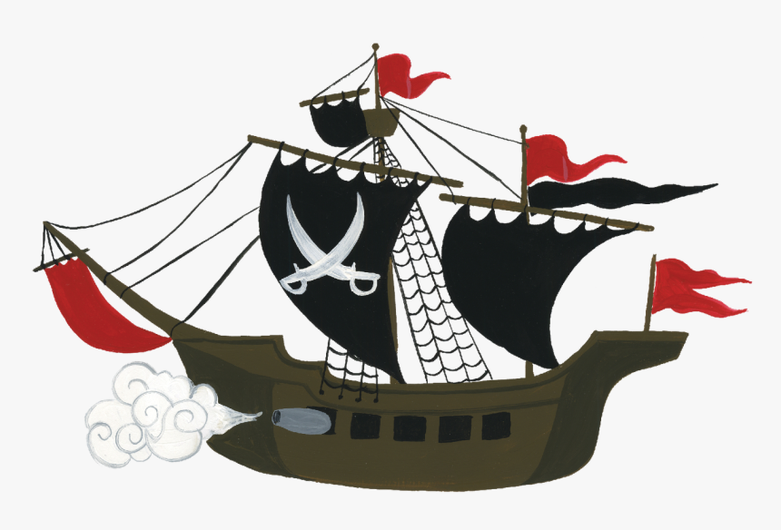 Pirate Ship - Full Rigged Pinnace, HD Png Download