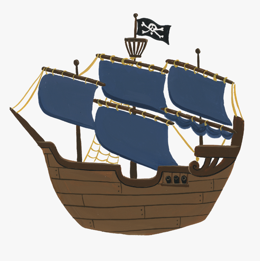 Lost In Neverland Pirate Ship Print & Cut File - Jollyboat, HD Png Download