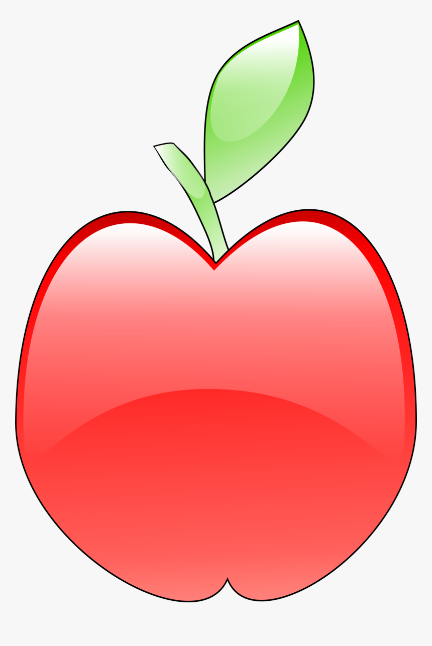 Crystal Apple Clip Arts - Apple Clip Art, HD Png Download