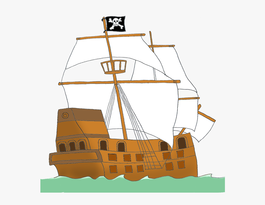 Pirate Ship Picture - Mast, HD Png Download