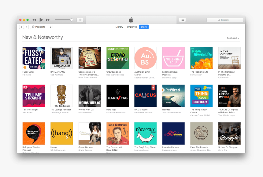 Itunes New And Noteworthy Podcasts - Itunes Podcasts, HD Png Download