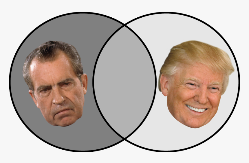 Venn Diagram Web - Similarities Between Trump And Nixon, HD Png Download