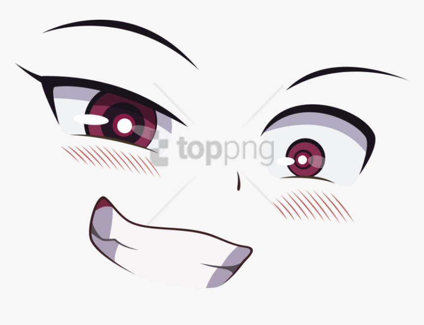 Eye Ball Perpule Png Anime - Anime Girl Face Transparent, Png Download